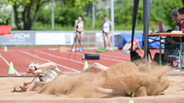Mindelheim, Deutschland - 09.05.2026: Wettkampf bei der Internationalen Bodensee-Leichtathletik (IBL) 2026 im Julius-Stromayer-Stadion.