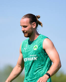 16.07.2026, Bad Wörishofen, Deutschland, 2. Bundesliga, Saison 2026/2027, Der SpVgg Greuther Fürth startet mit der zweiten Trainingseinheit in sein Sommertrainingslager in Bad Wörishofen (Unterallgäu). Der Verein bereitet sich dort auf die Saison 2026/2027 vor. Jannis Heuer (SpVgg Greuther Fürth)