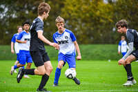 11.10.2026, Bad Wörishofen, Bayern, Deutschland. U19 (A-Jun.) Kreisklasse Allgäu – Nord: FC Bad Wörishofen U19 gegen JFG Wertachtal U19. Spielort: Stadion Unteres Hart. Saison 2026/2027. Niklas Lichtenberg (FC Bad Wörishofen) nachdenklich, ernst, fokussiert