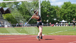 Mindelheim, Deutschland - 09.05.2026: Wettkampf bei der Internationalen Bodensee-Leichtathletik (IBL) 2026 im Julius-Stromayer-Stadion.