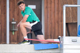 15.07.2026, Bad Wörishofen, Deutschland, 2. Bundesliga, Saison 2026/2027, Der SpVgg Greuther Fürth startet mit der ersten Trainingseinheit in sein Sommertrainingslager in Bad Wörishofen (Unterallgäu). Der Verein bereitet sich dort auf die Saison 2026/2027 vor. Lukas Reich (SpVgg Greuther Fürth)