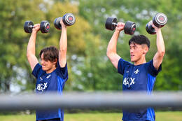 19.07.2026, Bad Wörishofen, Deutschland. 2. Bundesliga: Der SV Darmstadt 98 startet mit der ersten Trainingseinheit in das Sommertrainingslager. Yosuke Furukawa (SV Darmstadt 98), Hiroki Akiyama (SV Darmstadt 98)