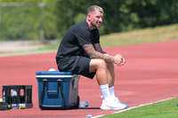 25.07.2026, Bad Wörishofen, Deutschland. Testspiel des SV Darmstadt 98 (2. Bundesliga) gegen die SG Sonnenhof Großaspach (3. Liga). Pascal Reinhardt (Cheftrainer SG Sonnenhof Großaspach)