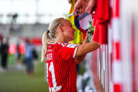 19.09.2026, München, Deutschland. Google Pixel Frauen-Bundesliga: FC Bayern München Frauen gegen 1. FC Köln Frauen am FC Bayern Campus. Pernille Harder (FC Bayern Frauen)
