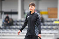 17.10.2026, Mindelheim, Bayern, Deutschland. Kreisliga Allgäu Nord: TSV Mindelheim gegen SV Oberegg. Spielort: Julius-Strohmayer-Stadion. Moritz Radewaldt (TSV Mindelheim) nachdenklich, ernst, fokussiert