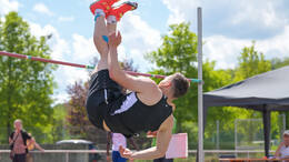 Mindelheim, Deutschland - 09.05.2026: Wettkampf bei der Internationalen Bodensee-Leichtathletik (IBL) 2026 im Julius-Stromayer-Stadion.