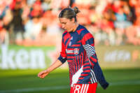 22.09.2026, Unterhaching, Deutschland. UEFA Women's Champions League, 1. Spieltag der Ligaphase: FC Bayern München Frauen gegen Manchester City. UWCL-Auftakt der FC Bayern Frauen und erstes UWCL-Pflichtspiel im neuen Zuhause Sportpark Unterhaching. Barbara Dunst (FC Bayern Frauen)