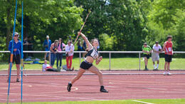 Mindelheim, Deutschland - 09.05.2026: Wettkampf bei der Internationalen Bodensee-Leichtathletik (IBL) 2026 im Julius-Stromayer-Stadion.