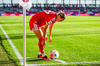 31.08.2026, München, Deutschland. Google Pixel Frauen-Bundesliga: FC Bayern München Frauen gegen 1. FSV Mainz 05 Frauen am FC Bayern Campus. Erstes Heimspiel des FC Bayern München in der Saison 2026/27. Klara Bühl (FC Bayern Frauen)