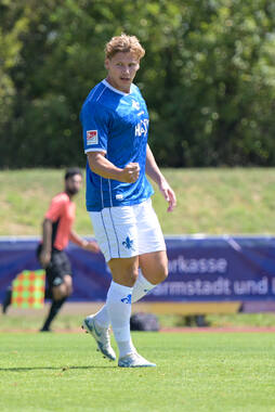 25.07.2026, Bad Wörishofen, Deutschland. Testspiel des SV Darmstadt 98 (2. Bundesliga) gegen die SG Sonnenhof Großaspach (3. Liga). Fynn Lakenmacher (SV Darmstadt 98)