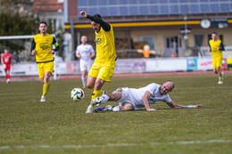 28.03.2026, Mindelheim (Deutschland): Spiel der Kreisliga Allgäu Nord zwischen dem TSV Mindelheim und dem FSV Lamerdingen im Julius-Strohmayer-Stadion.