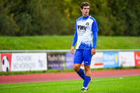 11.10.2026, Bad Wörishofen, Bayern, Deutschland. U19 (A-Jun.) Kreisklasse Allgäu – Nord: FC Bad Wörishofen U19 gegen JFG Wertachtal U19. Spielort: Stadion Unteres Hart. Saison 2026/2027. Kevin Günther (FC Bad Wörishofen) nachdenklich, ernst, fokussiert