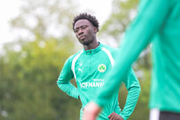 15.07.2026, Bad Wörishofen, Deutschland, 2. Bundesliga, Saison 2026/2027, Der SpVgg Greuther Fürth startet mit der ersten Trainingseinheit in sein Sommertrainingslager in Bad Wörishofen (Unterallgäu). Der Verein bereitet sich dort auf die Saison 2026/2027 vor. Omar Sillah (SpVgg Greuther Fürth)
