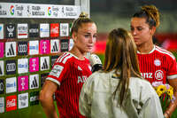 31.08.2026, München, Deutschland. Google Pixel Frauen-Bundesliga: FC Bayern München Frauen gegen 1. FSV Mainz 05 Frauen am FC Bayern Campus. Erstes Heimspiel des FC Bayern München in der Saison 2026/27. Giulia Gwinn (FC Bayern Frauen)