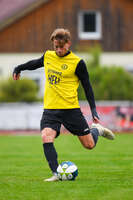 17.10.2026, Mindelheim, Bayern, Deutschland. Kreisliga Allgäu Nord: TSV Mindelheim gegen SV Oberegg. Spielort: Julius-Strohmayer-Stadion. Marc Mörstedt (TSV Mindelheim) beim Schuss, beim Abschluss, bei der Schussabgabe