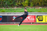 17.10.2026, Mindelheim, Bayern, Deutschland. Kreisliga Allgäu Nord: TSV Mindelheim gegen SV Oberegg. Spielort: Julius-Strohmayer-Stadion. Darius Argintaru (TSV Mindelheim) beim Schuss, beim Abschluss, bei der Schussabgabe