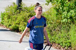 19.08.2026, München, Deutschland. Google Pixel Frauen-Bundesliga: Die FC Bayern Frauen absolvieren auf dem FC Bayern Campus eine Trainingseinheit vor dem Bundesliga-Saisonauftakt gegen den 1. FC Union Berlin. Sarah Zadrazil (FC Bayern Frauen)