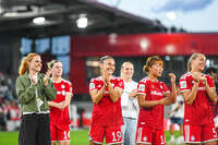 31.08.2026, München, Deutschland. Google Pixel Frauen-Bundesliga: FC Bayern München Frauen gegen 1. FSV Mainz 05 Frauen am FC Bayern Campus. Erstes Heimspiel des FC Bayern München in der Saison 2026/27. Katharina Naschenweng (FC Bayern Frauen)
