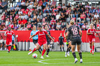 31.08.2026, München, Deutschland. Google Pixel Frauen-Bundesliga: FC Bayern München Frauen gegen 1. FSV Mainz 05 Frauen am FC Bayern Campus. Erstes Heimspiel des FC Bayern München in der Saison 2026/27. Jovana Damnjanovic (FC Bayern Frauen)