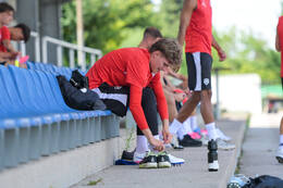 29.06.2026, Bad Wörishofen, Deutschland, Swiss Football League, SFL 2026/2027, Der FC Vaduz startet mit der ersten Trainingseinheit in sein Sommertrainingslager in Bad Wörishofen (Unterallgäu). Der Verein bereitet sich dort auf die Saison 2026/2027 vor. Nico Föllmi (FC Vaduz)
