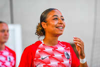 06.09.2026, München, Deutschland. Google Pixel Frauen-Bundesliga: FC Bayern München Frauen gegen SC Freiburg Frauen am FC Bayern Campus. Nicole Ojukwu (SC Freiburg Frauen)