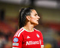 22.09.2026, Unterhaching, Deutschland. UEFA Women's Champions League, 1. Spieltag der Ligaphase: FC Bayern München Frauen gegen Manchester City. UWCL-Auftakt der FC Bayern Frauen und erstes UWCL-Pflichtspiel im neuen Zuhause Sportpark Unterhaching. Jovana Damnjanović (FC Bayern Frauen)