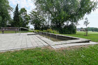 31.07.2026 – Bad Wörishofen, Bayern (Deutschland): Wassertretanlage an der Hartenthaler Straße nahe dem Kurhotel Tanneck.