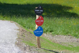 Mindelheim, Deutschland – 23.05.2026: Eröffnung der neuen BikeArea auf der Schwabenwiese in Mindelheim. Die von Schanzenwerk gestaltete und gebaute Anlage umfasst Pumptrack-, Flowline- und Jumpline-Elemente für Kinder, Jugendliche und Erwachsene.