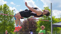 Mindelheim, Deutschland - 09.05.2026: Wettkampf bei der Internationalen Bodensee-Leichtathletik (IBL) 2026 im Julius-Stromayer-Stadion.