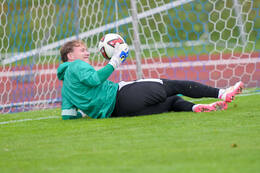 15.07.2026, Bad Wörishofen, Deutschland, 2. Bundesliga, Saison 2026/2027, Der SpVgg Greuther Fürth startet mit der ersten Trainingseinheit in sein Sommertrainingslager in Bad Wörishofen (Unterallgäu). Der Verein bereitet sich dort auf die Saison 2026/2027 vor. Silas Prüfrock (SpVgg Greuther Fürth)