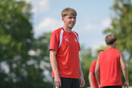 29.06.2026, Bad Wörishofen, Deutschland, Swiss Football League, SFL 2026/2027, Der FC Vaduz startet mit der ersten Trainingseinheit in sein Sommertrainingslager in Bad Wörishofen (Unterallgäu). Der Verein bereitet sich dort auf die Saison 2026/2027 vor.  Luca Mack (FC Vaduz)