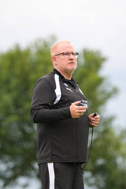 15.07.2026, Bad Wörishofen, Deutschland, 2. Bundesliga, Saison 2026/2027, Der SpVgg Greuther Fürth startet mit der ersten Trainingseinheit in sein Sommertrainingslager in Bad Wörishofen (Unterallgäu). Der Verein bereitet sich dort auf die Saison 2026/2027 vor. Cheftrainer Heiko Vogel (SpVgg Greuther Fürth)
