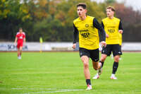 17.10.2026, Mindelheim, Bayern, Deutschland. Kreisliga Allgäu Nord: TSV Mindelheim gegen SV Oberegg. Spielort: Julius-Strohmayer-Stadion. Darius Argintaru (TSV Mindelheim) beim Laufen, im Sprint, in einer Laufszene