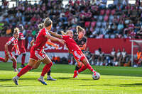 31.08.2026, München, Deutschland. Google Pixel Frauen-Bundesliga: FC Bayern München Frauen gegen 1. FSV Mainz 05 Frauen am FC Bayern Campus. Erstes Heimspiel des FC Bayern München in der Saison 2026/27. Pernille Harder (FC Bayern Frauen)