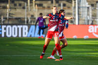 22.09.2026, Unterhaching, Deutschland. UEFA Women's Champions League, 1. Spieltag der Ligaphase: FC Bayern München Frauen gegen Manchester City. UWCL-Auftakt der FC Bayern Frauen und erstes UWCL-Pflichtspiel im neuen Zuhause Sportpark Unterhaching. Aufwärmen Klara Bühl (FC Bayern Frauen)