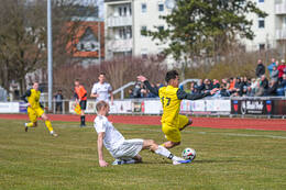 28.03.2026, Mindelheim (Deutschland): Spiel der Kreisliga Allgäu Nord zwischen dem TSV Mindelheim und dem FSV Lamerdingen im Julius-Strohmayer-Stadion.