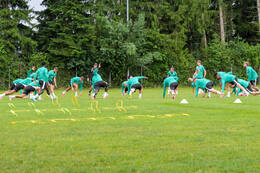 15.07.2026, Bad Wörishofen, Deutschland, 2. Bundesliga, Saison 2026/2027, Der SpVgg Greuther Fürth startet mit der ersten Trainingseinheit in sein Sommertrainingslager in Bad Wörishofen (Unterallgäu). Der Verein bereitet sich dort auf die Saison 2026/2027 vor. Spieler