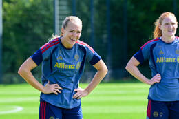 19.08.2026, München, Deutschland. Google Pixel Frauen-Bundesliga: Die FC Bayern Frauen absolvieren auf dem FC Bayern Campus eine Trainingseinheit vor dem Bundesliga-Saisonauftakt gegen den 1. FC Union Berlin. Magdalena Eriksson (FC Bayern Frauen)