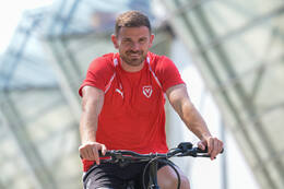 29.06.2026, Bad Wörishofen, Deutschland, Swiss Football League, SFL 2026/2027, Der FC Vaduz startet mit der ersten Trainingseinheit in sein Sommertrainingslager in Bad Wörishofen (Unterallgäu). Der Verein bereitet sich dort auf die Saison 2026/2027 vor. Denis Simani (FC Vaduz)