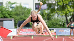 Mindelheim, Deutschland - 09.05.2026: Wettkampf bei der Internationalen Bodensee-Leichtathletik (IBL) 2026 im Julius-Stromayer-Stadion.