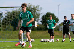 16.07.2026, Bad Wörishofen, Deutschland, 2. Bundesliga, Saison 2026/2027, Der SpVgg Greuther Fürth startet mit der zweiten Trainingseinheit in sein Sommertrainingslager in Bad Wörishofen (Unterallgäu). Der Verein bereitet sich dort auf die Saison 2026/2027 vor. Luca Itter (SpVgg Greuther Fürth)