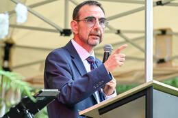 01.08.2026 – Bad Wörishofen, Deutschland: Das Roséweinfest im Hotel Sonnengarten findet zum zweiten Mal statt. Klaus Holetschek (CSU-Politiker, MdL)