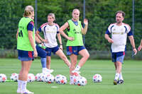 19.08.2026, München, Deutschland. Google Pixel Frauen-Bundesliga: Die FC Bayern Frauen absolvieren auf dem FC Bayern Campus eine Trainingseinheit vor dem Bundesliga-Saisonauftakt gegen den 1. FC Union Berlin. Glodis Perla Viggosdottir (FC Bayern Frauen)