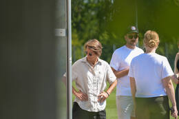 05.08.2026, München, Deutschland. Google Pixel Frauen-Bundesliga: Die FC Bayern Frauen absolvieren auf dem FC Bayern Campus eine Trainingseinheit zur Vorbereitung auf das Testspiel gegen Paris FC. Bianca Rech (Direktorin, FC Bayern Frauen)