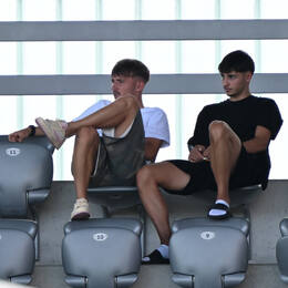 19.08.2026, München, Deutschland. FC Bayern München U19 vs. VfB Stuttgart U19 am FC Bayern Campus in München. Lennart Karl (Zuschauer)