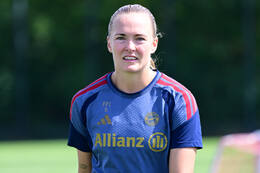 19.08.2026, München, Deutschland. Google Pixel Frauen-Bundesliga: Die FC Bayern Frauen absolvieren auf dem FC Bayern Campus eine Trainingseinheit vor dem Bundesliga-Saisonauftakt gegen den 1. FC Union Berlin. Magdalena Eriksson (FC Bayern Frauen)