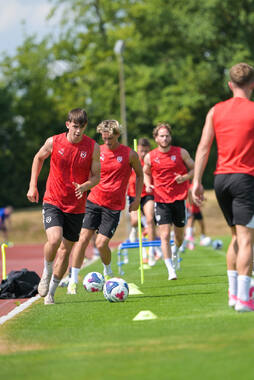 29.06.2026, Bad Wörishofen, Deutschland, Swiss Football League, SFL 2026/2027, Der FC Vaduz startet mit der ersten Trainingseinheit in sein Sommertrainingslager in Bad Wörishofen (Unterallgäu). Der Verein bereitet sich dort auf die Saison 2026/2027 vor. Alessio Hasler (FC Vaduz)