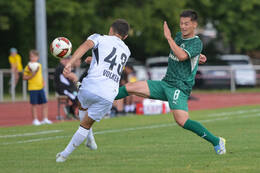 18.07.2026, Mindelheim, Deutschland. Testspiel zwischen dem FC Zürich und der SpVgg Greuther Fürth im Rahmen der Saisonvorbereitung 2026/2027. Neil Volken (FC Zürich), Shinta Appelkamp (SpVgg Greuther Fürth)