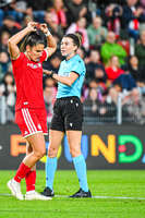 22.09.2026, Unterhaching, Deutschland. UEFA Women's Champions League, 1. Spieltag der Ligaphase: FC Bayern München Frauen gegen Manchester City. UWCL-Auftakt der FC Bayern Frauen und erstes UWCL-Pflichtspiel im neuen Zuhause Sportpark Unterhaching. Jovana Damnjanović (FC Bayern Frauen)