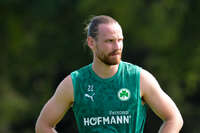 16.07.2026, Bad Wörishofen, Deutschland, 2. Bundesliga, Saison 2026/2027, Der SpVgg Greuther Fürth startet mit der zweiten Trainingseinheit in sein Sommertrainingslager in Bad Wörishofen (Unterallgäu). Der Verein bereitet sich dort auf die Saison 2026/2027 vor. Jannis Heuer (SpVgg Greuther Fürth)